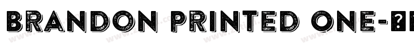 Brandon Printed One字体转换